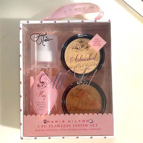 🆕 Paris Hilton “All Set” Rare 3-Piece Flawless Makeup Finishing System - Picture 3 of 8